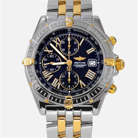 black and gold breitling|breitling black steel.